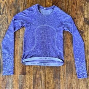 Lululemon Swiftly Tech Purple Blossom Long Sleeve Tee
